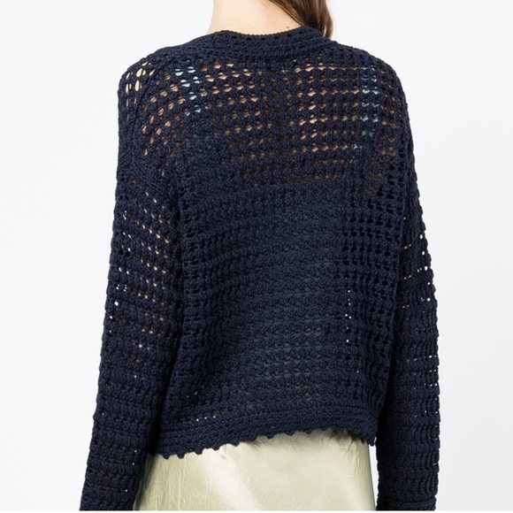 NWT VINCE knit cardigan, navy, size xs - Picture 3 of 6